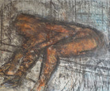 Crouching Nude 1962 by Arthur Berry Original Art from Barewall Art Gallery