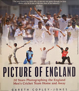 Signed Picture of England: Twenty Years Photographing the England Men's Cricket Team Home and Away Hardback by Gareth Copley-Jones Book from Barewall Art Gallery