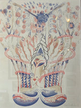 Signed Zandra Rhodes Limited Edition Print My Memories From India 1982 Print from Barewall Art Gallery