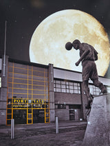 Moon over the Potteries Collection by Richard Howle Moon over Vale Park Print from Barewall Art Gallery