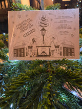 Christmas Around the Burslem Fountain Christmas Decorations 2025 by Kidda Kinsey Cards from Barewall Art Gallery