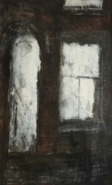 SOP011 The Last House c1980s Mixed Media Painting by Arthur Berry Original Art from Barewall Art Gallery