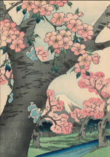 Spring Card Collection Greeting Cards 2025 selected by Barewall Cherry Blossoms at Koganei in the Eastern Capital (Toto Koganei sakura) by Utagawa Hiroshige I Cards from Barewall Art Gallery