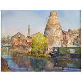 The Potteries and Canals Print Collection by Geoffrey Wynne RI Longport Canal Reflections Print from Barewall Art Gallery