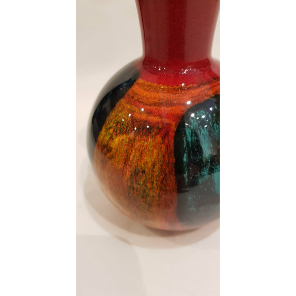 PPS1 Hand Thrown hand decorated sample vase by Poole Pottery Sample Room