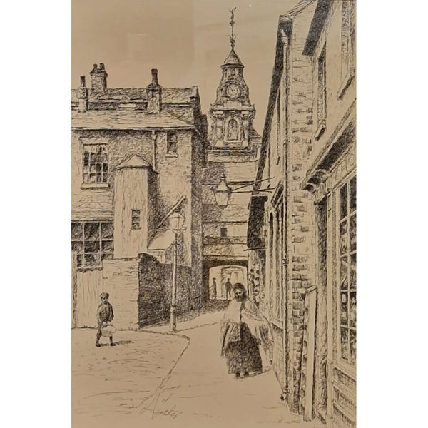 Cox's Entry from Brickhouse Street, Burslem Drawing by Anthony Forster