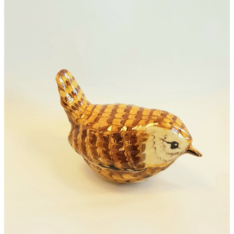 CG30 Handpainted Slipware Wren Birds by Carole Glover