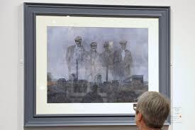 Geoffrey Wynne RI wins Art Critic Award at RI Show 2018 at Mall Galleries - Barewall
