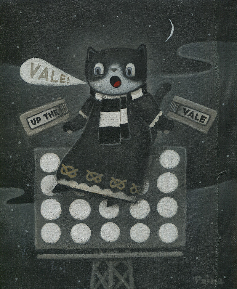 Up The Vale - Floodlights Cat original art by Paine Proffitt