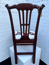 Georgian Mahogony Dining Chair Enos Lovatt inspired (Tartan Flower) by Lost and Found Projects