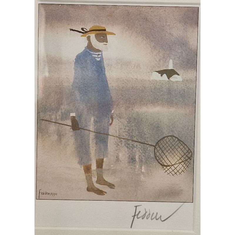 Fisherman by Mary Fedden RA signed limited edition print
