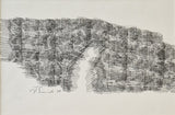 Figure in Landscape Drawing 1979 by Jack Simcock