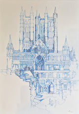 Lincoln Cathedral Scape 2022 av Abigail Daker