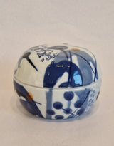 Blue and White Porcelain Round Lidded Box 2023  by Andrew Matheson RBSA