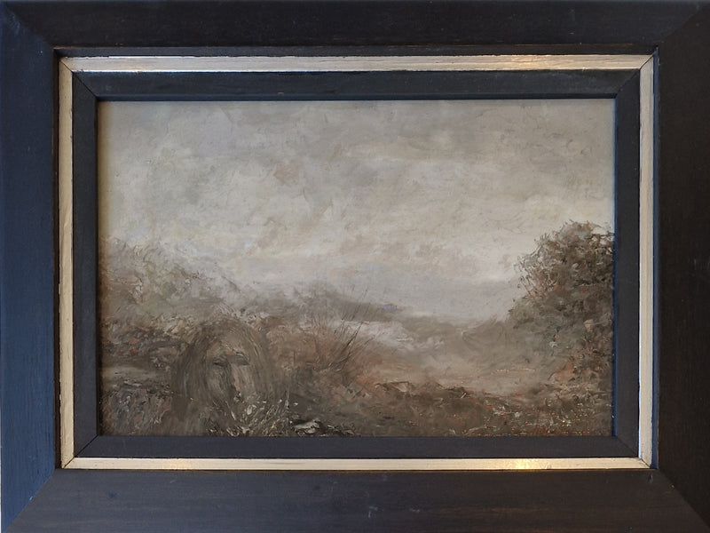 Head in Moorland Landscape 1966 Oil Painting by Jack Simcock