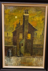 The Old Station House, Winter at Dusk 2023 by Lucy Manfredi