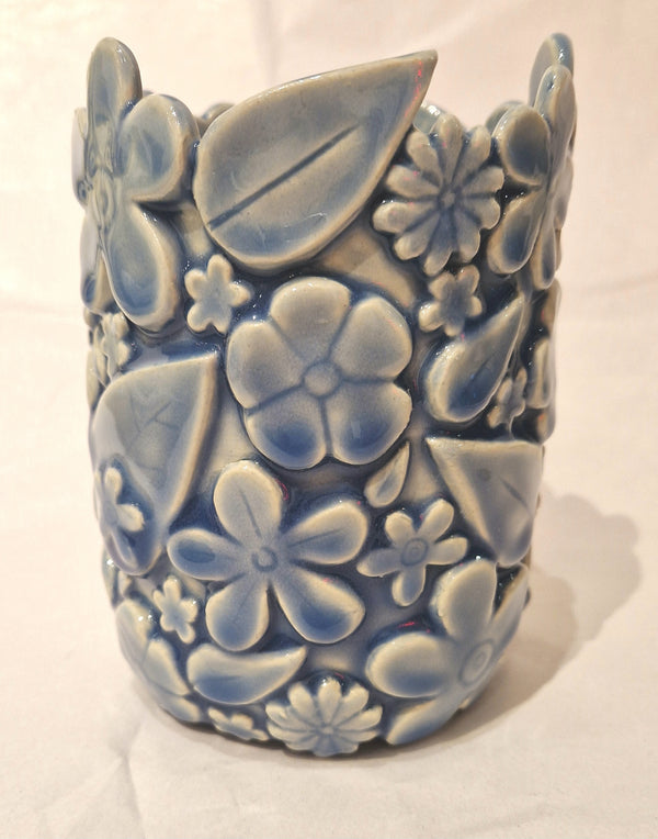 AL001 Blue Flower Vase by Amber Lion