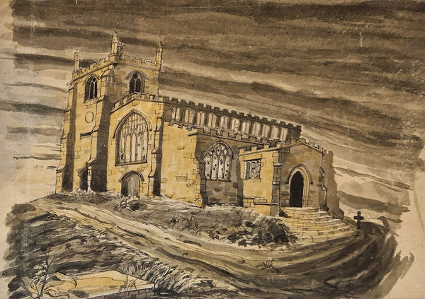 MH6 St James The Great Church, Audlem c.1944 by Michael Holt