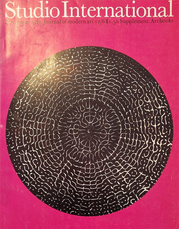 Studio International November 1969 Journal of Modern Art Magazine : Supplement Art books