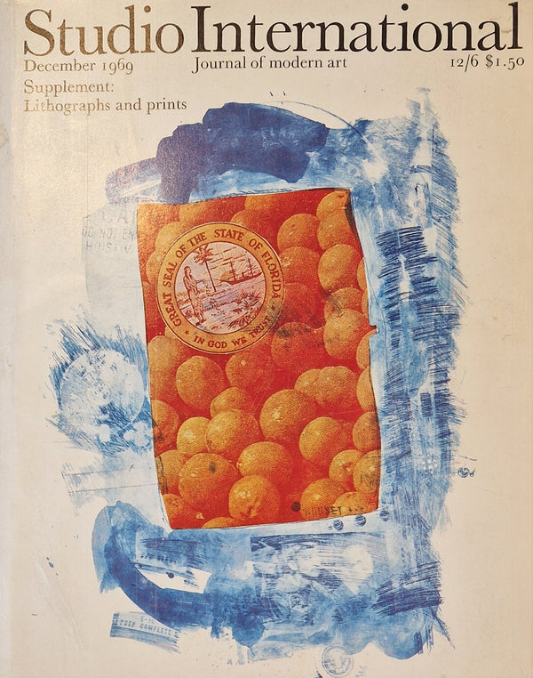 Studio International December 1969 Journal of Modern Art Magazine : Supplement Lithographs and prints