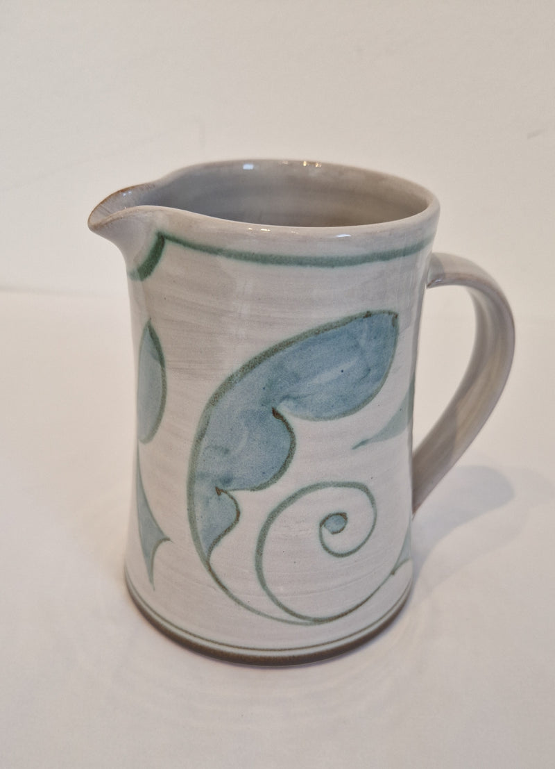 SP2509 Earthenware tin glazed jug by Ursula Waechter