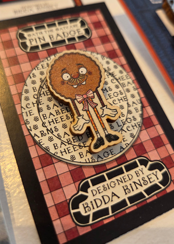 KK8 Oatis the Oatcake Badge Pin 2025 by Kidda Kinsey