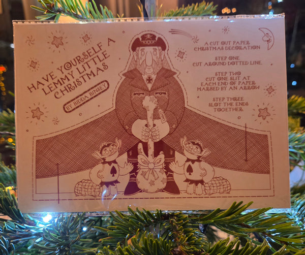 Have yourself a Lemmy Little Christmas Decorations 2025 by Kidda Kinsey Cards from Barewall Art Gallery