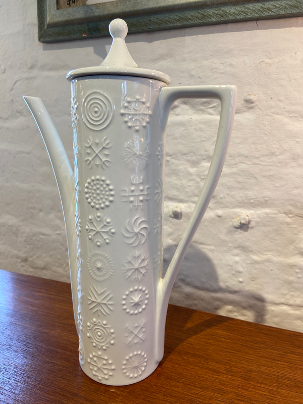 Mid-Century Portmeirion Totem Coffee Pot White by Lost and Found Projects