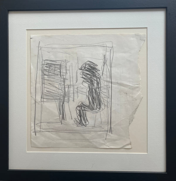 SOPD032 Piano Player No. 44 Original Figure Sketch Drawing c1980s by Arthur Berry