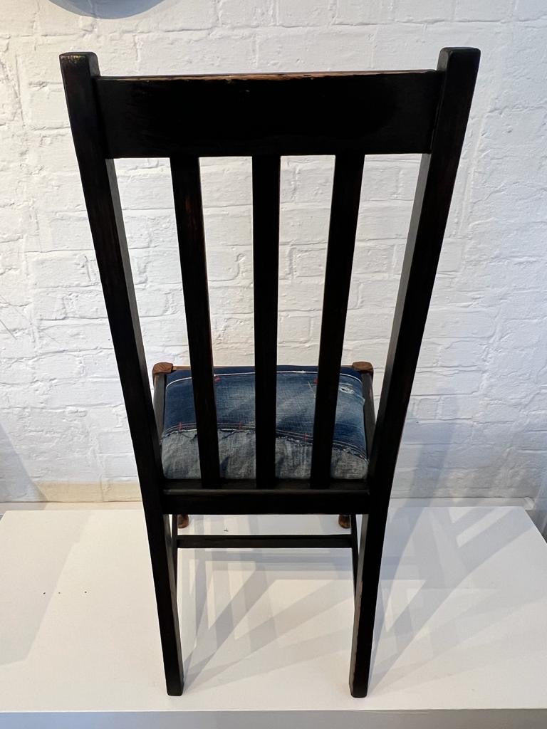 Vintage Denim Boro Dining Chair 1 by Lost and Found Projects
