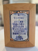 6 Towns Stoke Burslem Hanley Tunstall Fenton Longton One City 2026 by Philip Hardaker Ceramics from Barewall Art Gallery