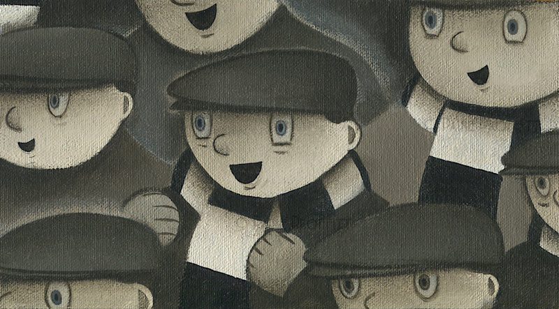 Up The Vale - Running Down the Wing original art by Paine Proffitt