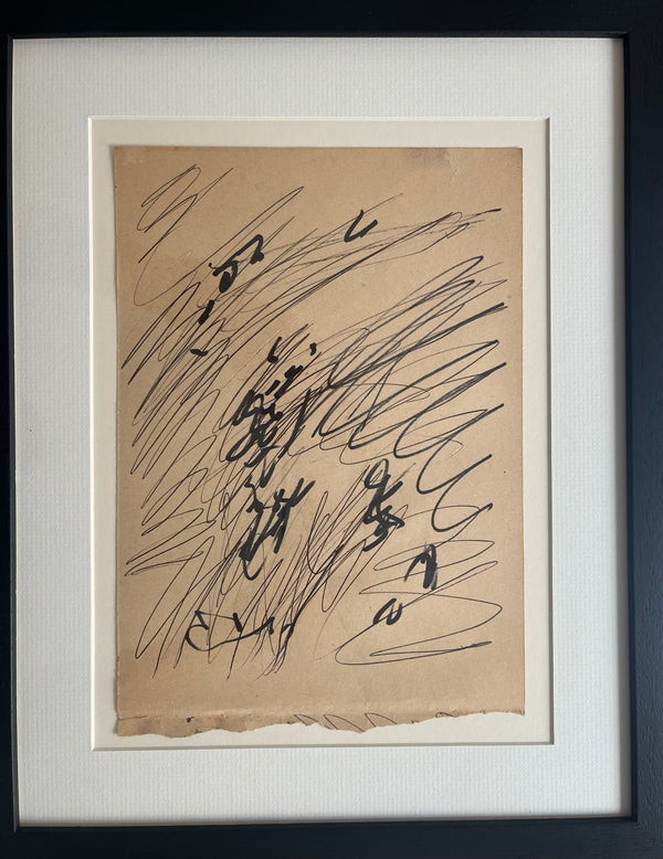 SOPD025 Walking Space Study No. 38 Original Drawing c1980s by Arthur Berry