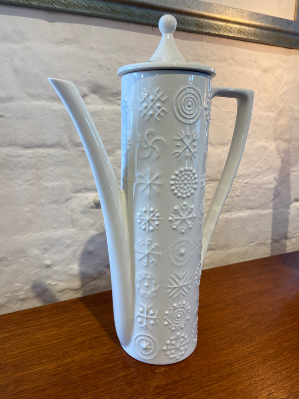 Mid-Century Portmeirion Totem Coffee Pot White by Lost and Found Projects