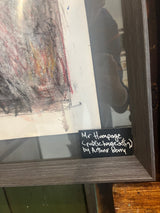 SOP007 Mr Humpage 1991 Original Mixed Media Painting by Arthur Berry