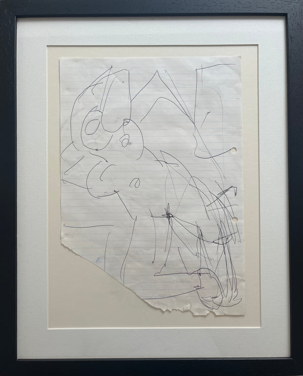 SOPD031 Figure Bathing No. 64 Original Figure Sketch Drawing c1980s by Arthur Berry