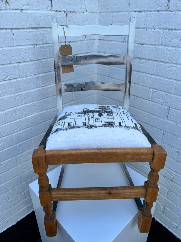 Vintage Pine Farmhouse Chair Arthur Berry by Lost and Found Projects
