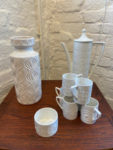 Mid-Century Portmeirion Totem Cup Set (6) White by Lost and Found Projects