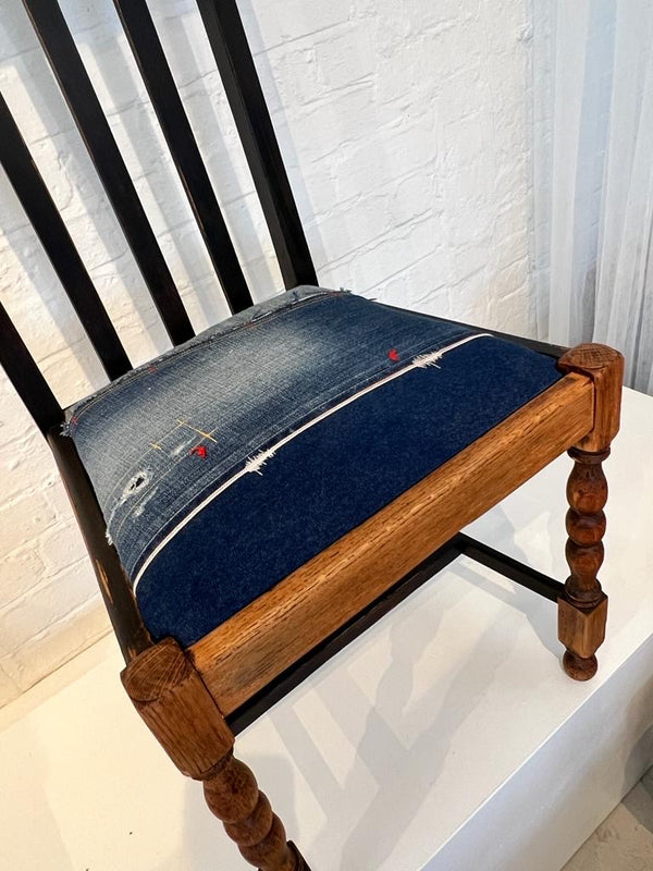 Vintage Denim Boro Dining Chair 2 från Lost and Found Projects