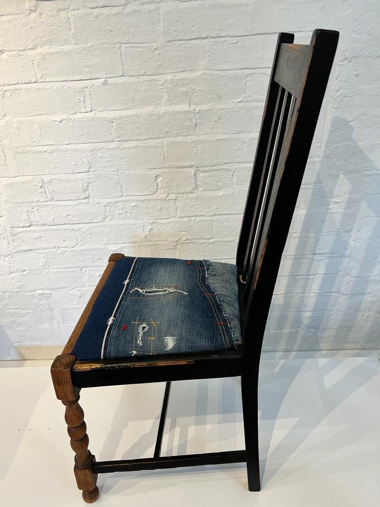 Vintage Denim Boro Dining Chair 1 från Lost and Found Projects