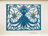 Octopus paper cut design by Aneta W Brudkowska.
