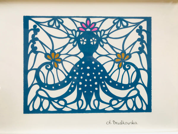 Octopus paper cut design by Aneta W Brudkowska.