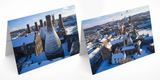 Set of 6 Potteries Bottle Kiln Christmas Cards, 2 designs by Phil Crow