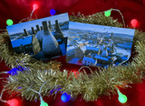 Set of 6 Potteries Bottle Kiln Christmas Cards, 2 designs by Phil Crow