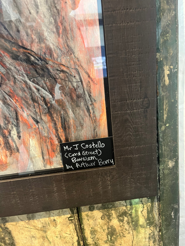 SOP012 Mr J Costello 1994 Original Mixed Media Painting by Arthur Berry