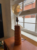 Mid Century Vintage Wooden Lamp by Lost and Found Projects
