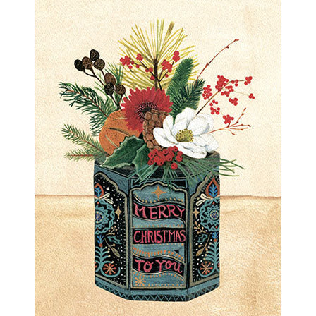 Christmas Tin Christmas Cards 2023 by Rachel Grant supporting Artists General Benevolent Institution