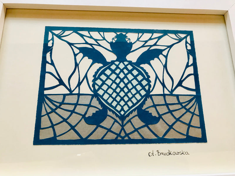 Tortoise Paper Cut Design by Aneta W Brudkowska