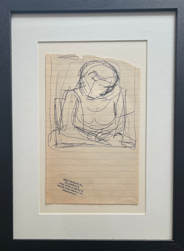 SOPD020 Figure Drawing of Girl No. 27 Original Drawing c1980s by Arthur Berry