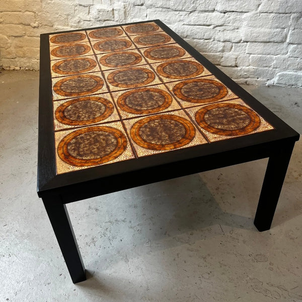 Vintage Mid Century Danish Tile Top Coffee Table by Lost and Found Projects